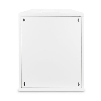 12U wall cabinet, SOHO, unassembled 595x540x400 mm, full glass front door, gray