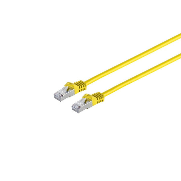 Cable de conexión SSTP/PiMF sin halógenos Cat7 de 50 m, amarillo