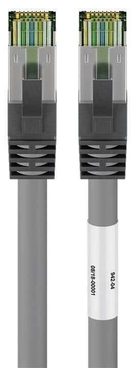 CAT8.1 S/FTP PIMF LSZH 1M Gris