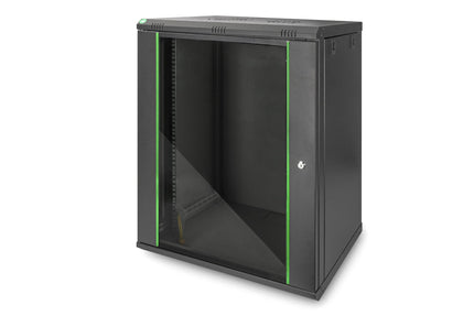 Armario de pared 16U, Dynamic 600x450x789 mm, color negro (RAL 9005)