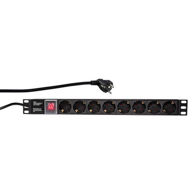 8 voudige stekkerdoos voor 19'' serverrack