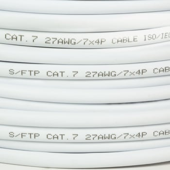 S/FTP CAT7 flexible 50M 100% cobre blanco