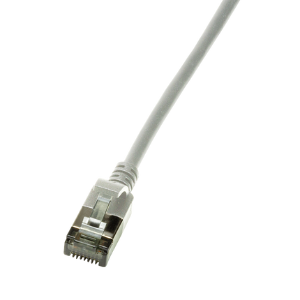 CAT6a U/FTP Ultraflex, 100 % cobre, gris, 1 M