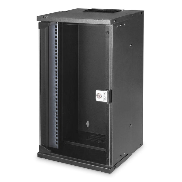 Armario de pared SOHO PRO de 10" y 12 U, sin montar, 315 x 300 x 595 mm, negro