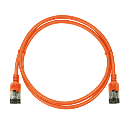 CAT6a U/FTP Ultraflex, 100 % cobre, naranja, 1 M