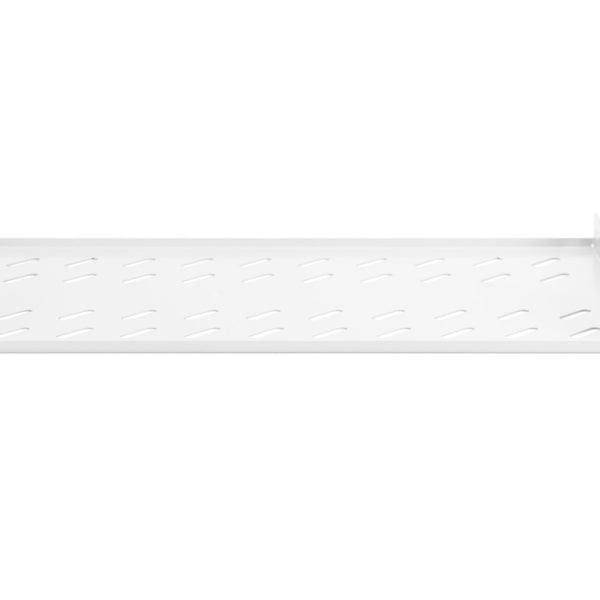 Estantería 1U de 19 pulgadas para racks a partir de 400 mm de profundidad 45x482x250 mm, hasta 15 kg, gris claro (RAL 7035)