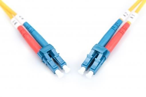 Cable de conexión de fibra óptica monomodo LWL OS2 LC/LC de 10 m