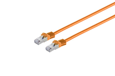 Cable de conexión SSTP/PiMF sin halógenos Cat7 de 50 m, color naranja