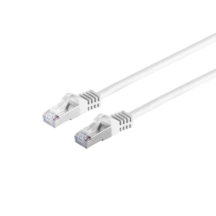 Cable de conexión SSTP/PiMF sin halógenos Cat7 de 15 m, color blanco