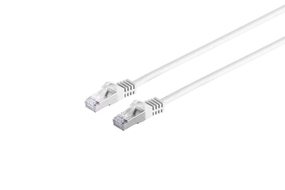 Cable de conexión SSTP/PiMF sin halógenos Cat7 de 1 m, color blanco
